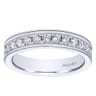 Eternity Band Wedding Ring in 14k White Gold with Round Natural Diamond at Gabriel & Co.