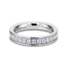 Eternity Band Wedding Ring in 14k White Gold with Round Natural Diamond at Gabriel & Co.