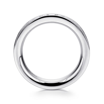 Romana - 14K White Gold Channel Prong Set Diamond Eternity Band