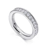 Eternity Band Wedding Ring in 14k White Gold with Round Natural Diamond at Gabriel & Co.