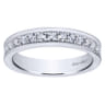 Eternity Band Wedding Ring in 14k White Gold with Round Natural Diamond at Gabriel & Co.