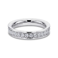 Romana - 14K White Gold Channel Prong Set Diamond Eternity Band