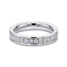 Eternity Band Wedding Ring in 14k White Gold with Round Natural Diamond at Gabriel & Co.