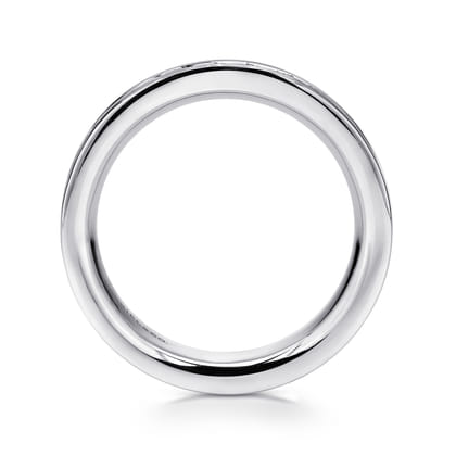 Romana - 14K White Gold Channel Prong Set Diamond Eternity Band