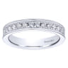 Eternity Band Wedding Ring in 14k White Gold with Round Natural Diamond at Gabriel & Co.