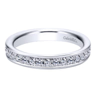 Romana - 14K White Gold Channel Set Diamond Eternity Band