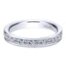 Eternity Band Wedding Ring in 14k White Gold with Round Natural Diamond at Gabriel & Co.
