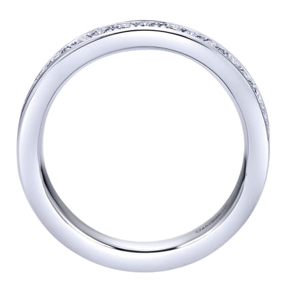 Romana - 14K White Gold Channel Set Diamond Eternity Band