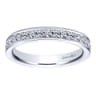 Eternity Band Wedding Ring in 14k White Gold with Round Natural Diamond at Gabriel & Co.
