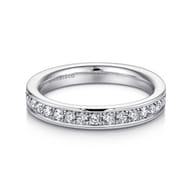 Romana - 14K White Gold Channel Set Diamond Eternity Band