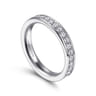 Eternity Band Wedding Ring in 14k White Gold with Round Natural Diamond at Gabriel & Co.