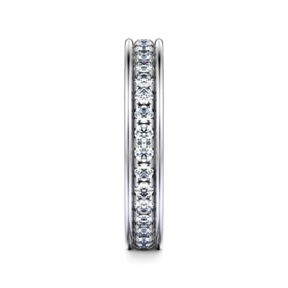 Romana - 14K White Gold Channel Set Diamond Eternity Band