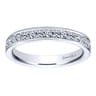 Eternity Band Wedding Ring in 14k White Gold with Round Natural Diamond at Gabriel & Co.