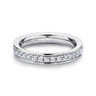 Eternity Band Wedding Ring in 14k White Gold with Round Natural Diamond at Gabriel & Co.