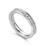 Eternity Band Wedding Ring in 14k White Gold with Round Natural Diamond at Gabriel & Co.