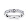Eternity Band Wedding Ring in 14k White Gold with Round Natural Diamond at Gabriel & Co.