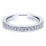 Eternity Band Wedding Ring in 14k White Gold with Round Natural Diamond at Gabriel & Co.
