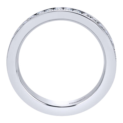 Romana - 14K White Gold Channel Set Diamond Eternity Band