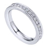 Eternity Band Wedding Ring in 14k White Gold with Round Natural Diamond at Gabriel & Co.