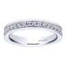 Eternity Band Wedding Ring in 14k White Gold with Round Natural Diamond at Gabriel & Co.
