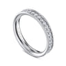 Eternity Band Wedding Ring in 14k White Gold with Round Natural Diamond at Gabriel & Co.