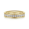 Eternity Band Wedding Ring in 14k Yellow Gold with Round Natural Diamond at Gabriel & Co.