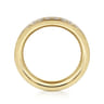 Eternity Band Wedding Ring in 14k Yellow Gold with Round Natural Diamond at Gabriel & Co.