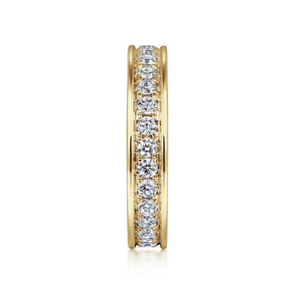 Romana - 14K Yellow Gold Channel Prong Set Diamond Eternity Band