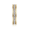 Eternity Band Wedding Ring in 14k Yellow Gold with Round Natural Diamond at Gabriel & Co.