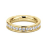 Eternity Band Wedding Ring in 14k Yellow Gold with Round Natural Diamond at Gabriel & Co.