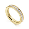 Eternity Band Wedding Ring in 14k Yellow Gold with Round Natural Diamond at Gabriel & Co.
