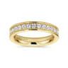 Eternity Band Wedding Ring in 14k Yellow Gold with Round Natural Diamond at Gabriel & Co.