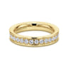 Eternity Band Wedding Ring in 14k Yellow Gold with Round Natural Diamond at Gabriel & Co.