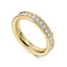 Eternity Band Wedding Ring in 14k Yellow Gold with Round Natural Diamond at Gabriel & Co.