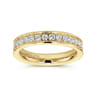 Eternity Band Wedding Ring in 14k Yellow Gold with Round Natural Diamond at Gabriel & Co.