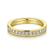 Romana - 14K Yellow Gold Channel Set Diamond Eternity Band