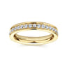 Eternity Band Wedding Ring in 14k Yellow Gold with Round Natural Diamond at Gabriel & Co.