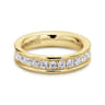 Eternity Band Wedding Ring in 14k Yellow Gold with Round Natural Diamond at Gabriel & Co.