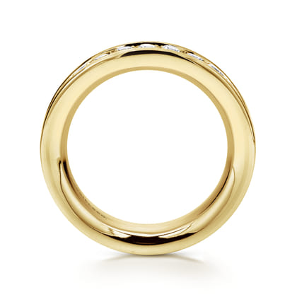 Romana - 14K Yellow Gold Channel Set Diamond Eternity Band