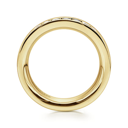 Romana - 14K Yellow Gold Channel Set Diamond Eternity Band
