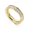 Eternity Band Wedding Ring in 14k Yellow Gold with Round Natural Diamond at Gabriel & Co.