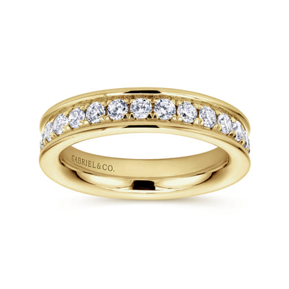 Romana - 14K Yellow Gold Channel Set Diamond Eternity Band