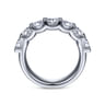 Fancy Wedding Ring in 14k White Gold with Round Natural Diamond at Gabriel & Co.