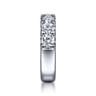 Fancy Wedding Ring in 14k White Gold with Round Natural Diamond at Gabriel & Co.