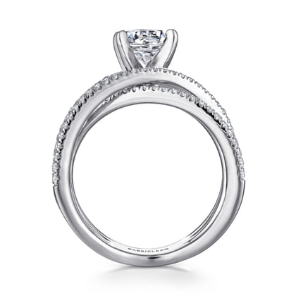 Ronny - 14K White Gold Round Diamond Engagement Ring