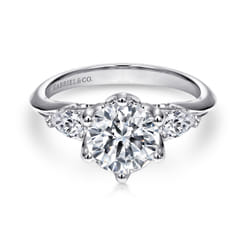 Rosario - 14K White Gold Diamond Engagement Ring