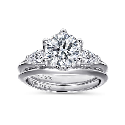 Rosario - 14K White Gold Diamond Engagement Ring