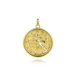 Round-14K-Yellow-Gold-St--Christopher-Protect-Us-Pendant1