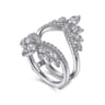 Enhancer Wedding Ring in 14k White Gold with Round Natural Diamond at Gabriel & Co.