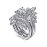 Enhancer Wedding Ring in 14k White Gold with Round Natural Diamond at Gabriel & Co.